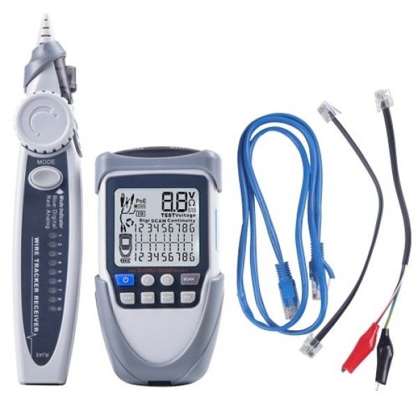 Handheld Portable Network Cable Tester LCD Large S...