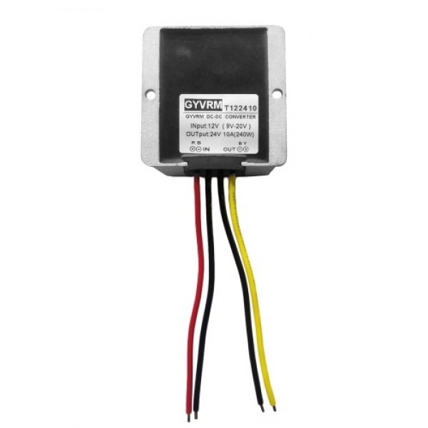 Portable DC/DC Converter Regulator 12V Step Up To 24V 10A 240W Energy Saving Transformer Waterproof Converter