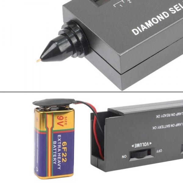 Diamond Tester Pen High Accuracy Diamond Tester with Case Jewerly Diamond Selector for Professional Novice Expert