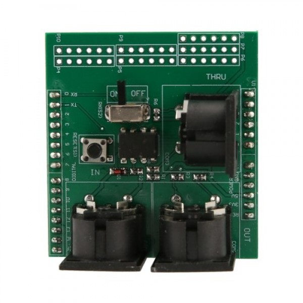 MIDI Shield Musical Breakout Board Instrument Digital Interface MIDI Adapter Plate Compatible with Arduino Adapter Board Module