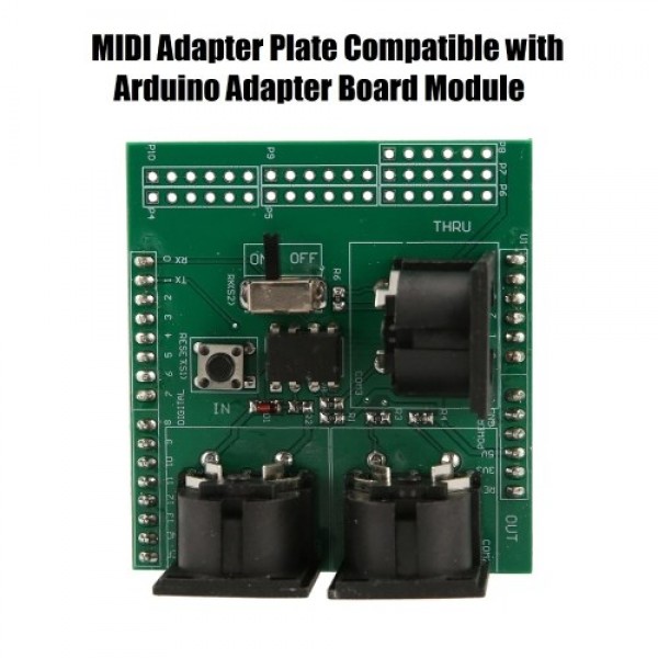 MIDI Shield Musical Breakout Board Instrument Digital Interface MIDI Adapter Plate Compatible with Arduino Adapter Board Module