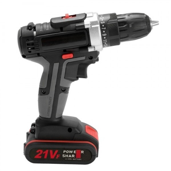 21V Multifunctional Electric Impact Cordless Drill High-power Lithium Battery Wireless Rechargeable Hand Drills Home DIY Electri