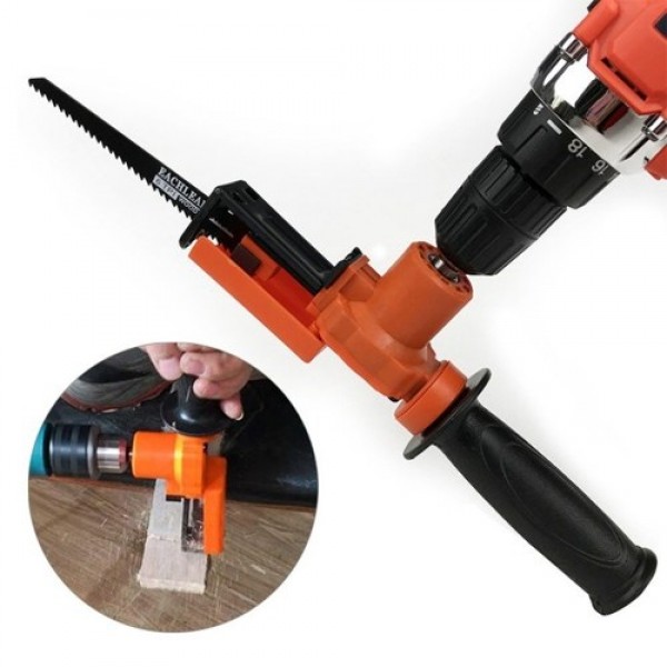 Household Practical Electric Drill Modified Electric-Saw Electric Reciprocating-Saw Portable Power Drill Into Saber-Saw Woodwork