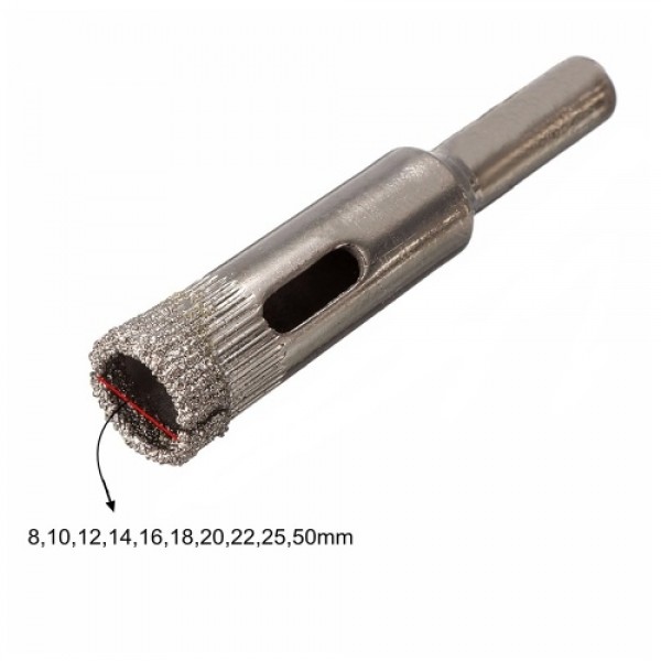 Diamond Drill Bit Set 10Pcs Hole Saw 8-25mm-50mm f...