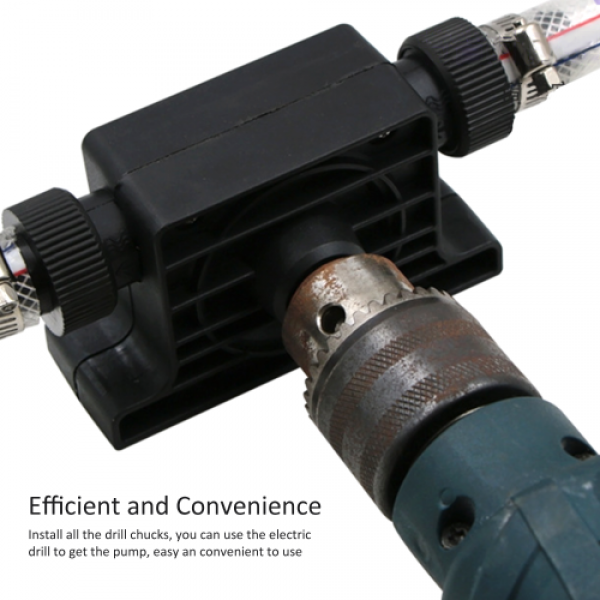 Electric Drill Pump Portable Self Priming Oil Fluid Transfer Water Pump Household Small Hand Drill Drive Pump Diesel Pump