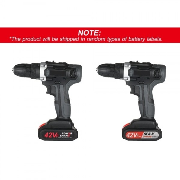 21V Cordless Drill Dirve Kit 2 Speed All Copper Cordless Power Drill with 2x1.5Ah Batteries Fast Charger 15+1 Torque Setting Max