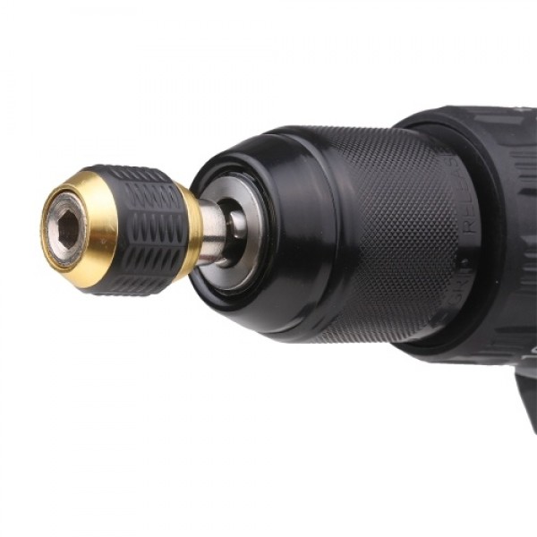 1/4 Hex Shank Quick Release Electric Drill Auto Lock Screwdriver Bit Holder 60mm Quick Change Shank Tool for Screws Nuts Drill D