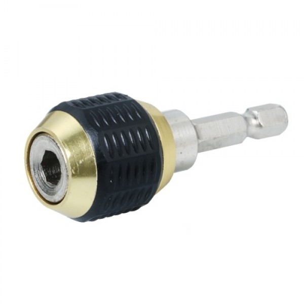 1/4 Hex Shank Quick Release Electric Drill Auto Lock Screwdriver Bit Holder 60mm Quick Change Shank Tool for Screws Nuts Drill D