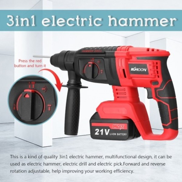 Multifunctional Rotary Hammer Electric Demolition Hammer Impact Drill Punch Power Tools