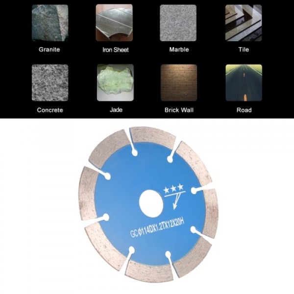 114*1.8*20mm Dry Cutting Segmented Diamond Saw Blade with Cooling Holes 20mm Inner Diameter Stone Cutting For Angle Grinder Arch