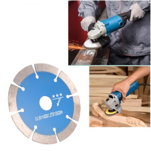 114*1.8*20mm Dry Cutting Segmented Diamond Saw Blade with Cooling Holes 20mm Inner Diameter Stone Cutting For Angle Grinder Arch