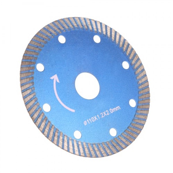 110*1.2*20mm Diamond Cutting Disc Saw Blade Continuous Turbo Diamond Blade with 8 Cooling Holes 20mm Inner Diameter Microlite In