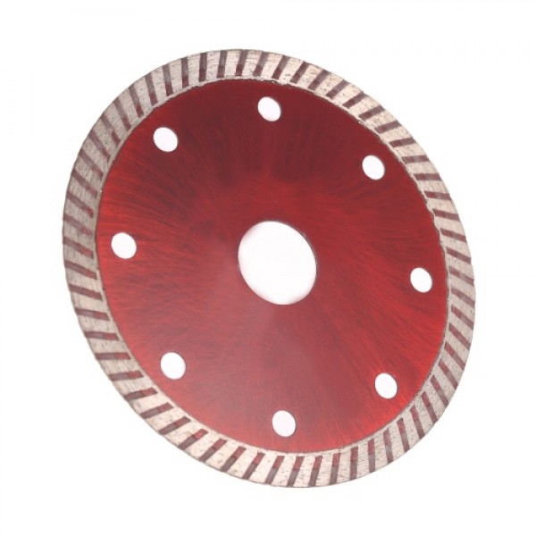 105*1.0*20mm Diamond Cutting Disc Saw Blade Continuous Turbo Diamond Blade with 8 Cooling Holes 20mm Inner Diameter Ceramic Inci
