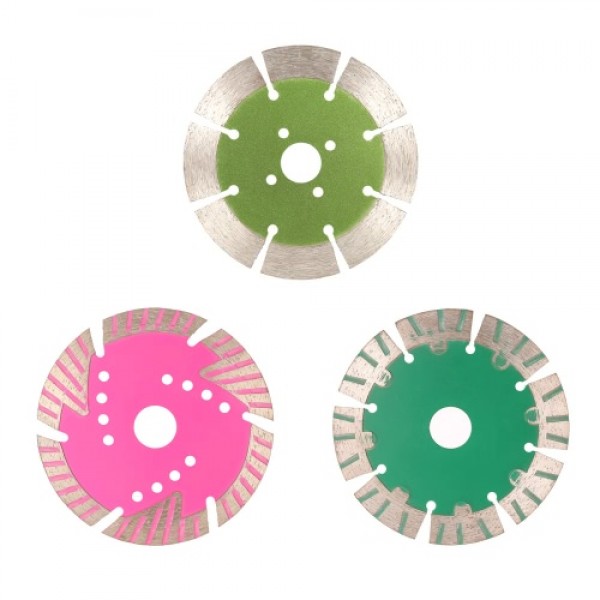 114*2.0*20mm Dry Cutting Segmented Diamond Saw Blade with Cooling Holes 20mm Inner Diameter Marble Granite Tile Incising For Ang