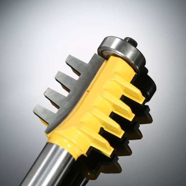 1/2" Shank Reversible Finger Glue Joint Router Bit Cone Tenon Woodwork Cutter Power Tool Wood Milling Chisel Cutter for Woodwork