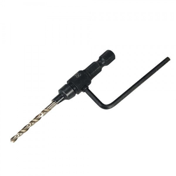 5pcs HSS Countersink Drill Cone Bit Set 1/4" Hex Shank Quick Change Taper Drill for Woodworking Screw Carpentry Reamer Chamfer M