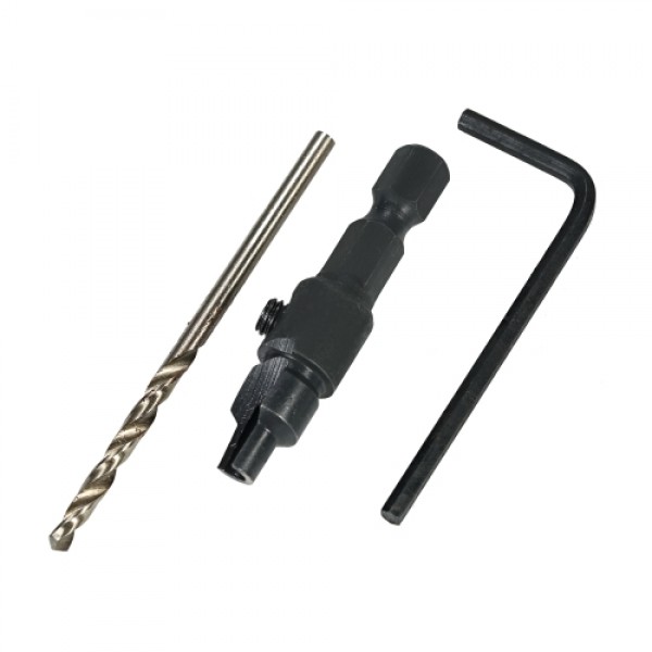 5pcs HSS Countersink Drill Cone Bit Set 1/4" Hex Shank Quick Change Taper Drill for Woodworking Screw Carpentry Reamer Chamfer M