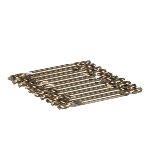 10pcs 1/8" HSS-Co Drills Double Ended Cobalt M35 Drill Bits Set