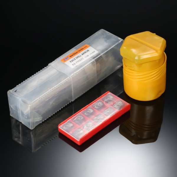 2" R8-FMB22 Shank Face Shell Mill Arbor + 400R 50MM CNC End Milling Cutter + 10pcs/box APMT1604 Carbide Inserts + T15 Wrench CNC