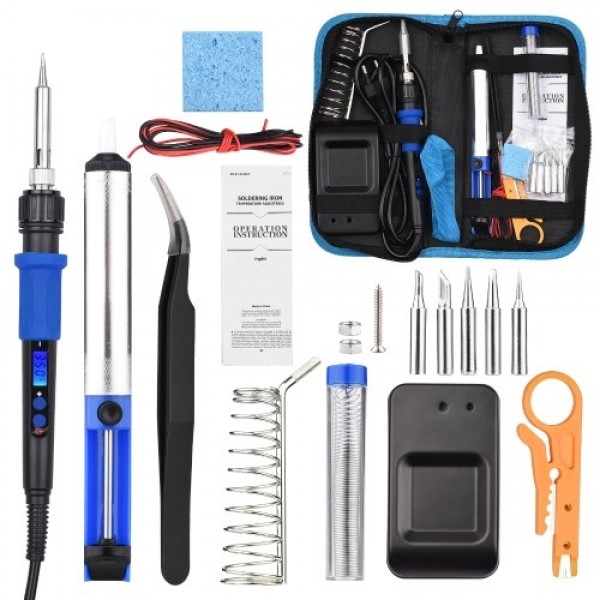 Soldering Iron Kit Adjustable Temperature Welding ...