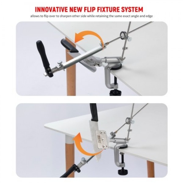 Sharpener Set Fixed-angle Knife Sharpener Knife Sharpening Kit Knife Slicker Edge Sharpener Abrasive Holding System with 4 Sharp