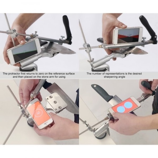 Sharpener Set Fixed-angle Knife Sharpener Knife Sharpening Kit Knife Slicker Edge Sharpener Abrasive Holding System with 4 Sharp