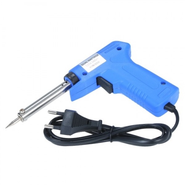 Double Power Electric Soldering Iron Gun type Electric Soldering Iron Power Adjustable Soldering Iron Gun Blue 40W/80W Adjustabl