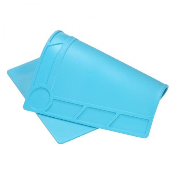 13.4 * 9.1 inch Silicone Heat Insulation Soldering Iron Maintenance Mat Electronics Disassembly BGA Soldering Repair Platform Pa