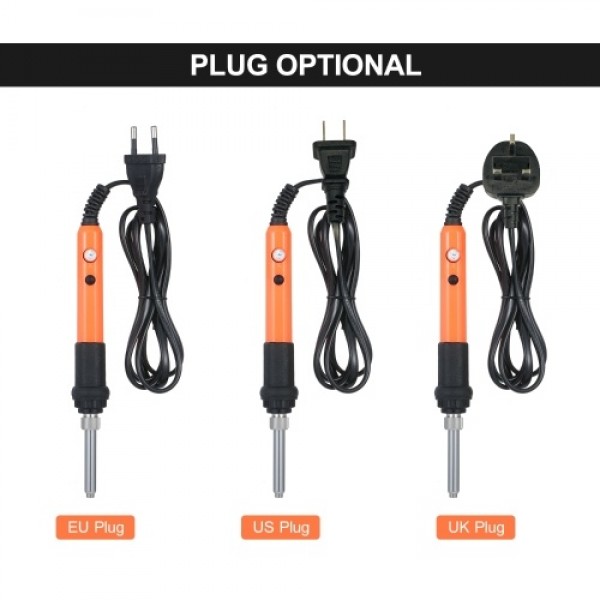 Electric Soldering Iron Kit Welding Iron Adjustable Temperature 200~450°C with 3pcs Solder Iron Tips Portable Zipper Carry Bag