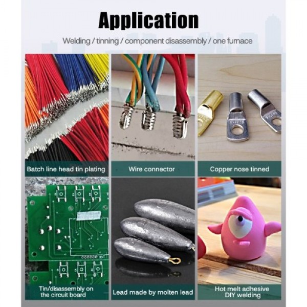 250W 220V 80mm 800g Mini Lead Free Soldering Pot Titanium Coating Stainless Steel Solder Pot Compact Temperature Adjustable