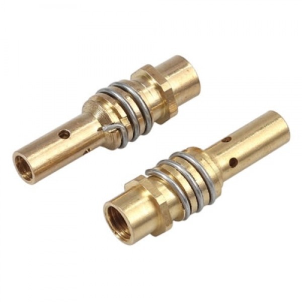 19Pcs MIG/MAG Welding Contact Tips 0.8mm M6 Gas Nozzle Tips Holder Replacement for Binzel 15AK Torch Welding