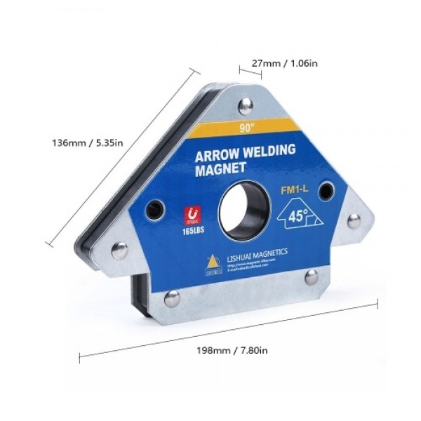 FM1-L 45° 90° 135° Available Angles Magnetic Welding Locator Clamp Position Fixing Tool