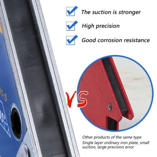 FM1-L 45° 90° 135° Available Angles Magnetic Welding Locator Clamp Position Fixing Tool