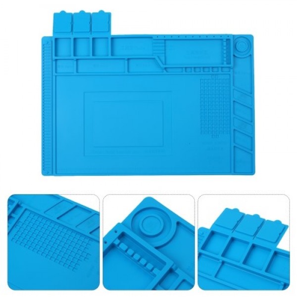 450×300MM Silicone Pad Magnetic Maintenance Mat Antistatic Maintenance Platform Heat Insulation Pad PCB Welding Working Pad for 