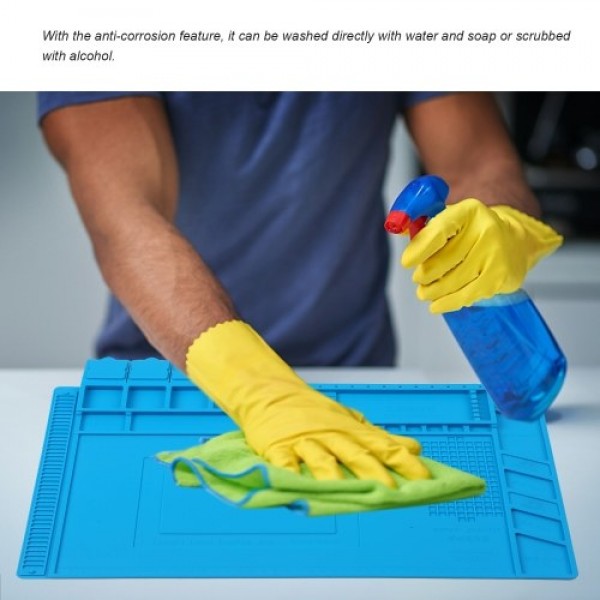 450×300MM Silicone Pad Magnetic Maintenance Mat Antistatic Maintenance Platform Heat Insulation Pad PCB Welding Working Pad for 