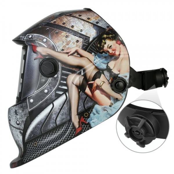 Industrial Welding Helmet Solar Power Auto Darkening Welding Helmet TIG MIG with Adjustable Head Band