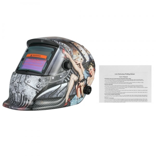 Industrial Welding Helmet Solar Power Auto Darkening Welding Helmet TIG MIG with Adjustable Head Band