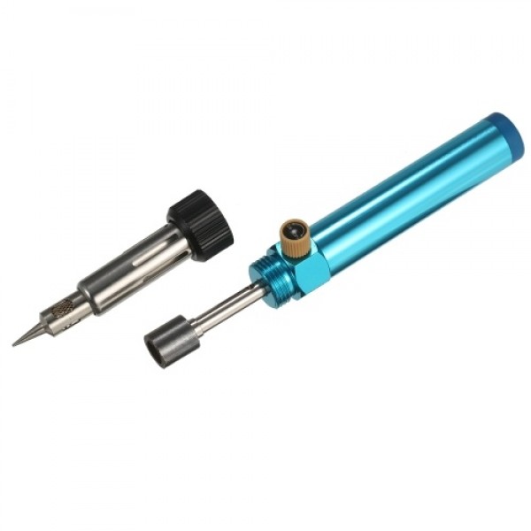Portable Gas Soldering Iron Butane Soldering Iron Welding Torch Tool with Adjustable Flame 2370℉ High Temp for Electronics Wood 