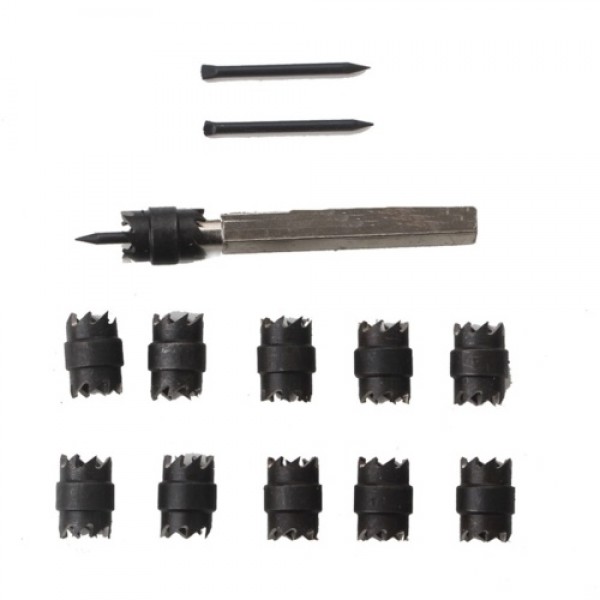 Spot Weld Cutter Set 13Pcs 3/8'' Rotary Spot Weld Cutter Remover Drill Bits Tool for Power Drill Spot Welding