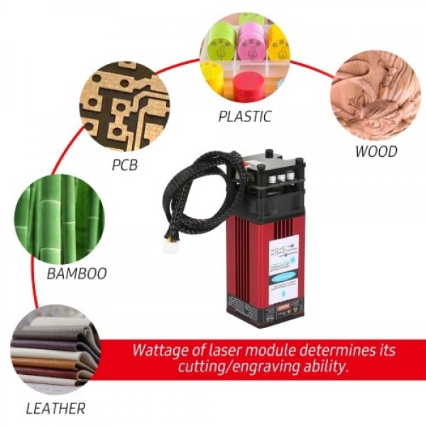 40W Laser Module 450nm Engraving Laser Head High Precision Engraving Metal Wood Acrylic for Laser Engraving Machine CNC Router