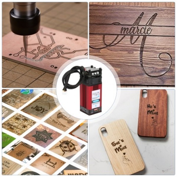 40W Laser Module 450nm Engraving Laser Head High Precision Engraving Metal Wood Acrylic for Laser Engraving Machine CNC Router