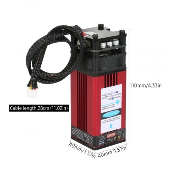 40W Laser Module 450nm Engraving Laser Head High Precision Engraving Metal Wood Acrylic for Laser Engraving Machine CNC Router