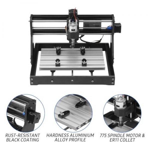 CNC 3018 Pro Router Kit GRBL Control 3 Axis with Offline Controller Plastic Acrylic PCB PVC Wood Carving Milling Engraving Machi