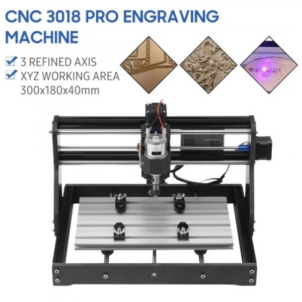 CNC 3018 Pro Router Kit GRBL Control 3 Axis with Offline Controller Plastic Acrylic PCB PVC Wood Carving Milling Engraving Machi