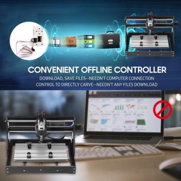 CNC 3018 Pro Router Kit GRBL Control 3 Axis with Offline Controller Plastic Acrylic PCB PVC Wood Carving Milling Engraving Machi