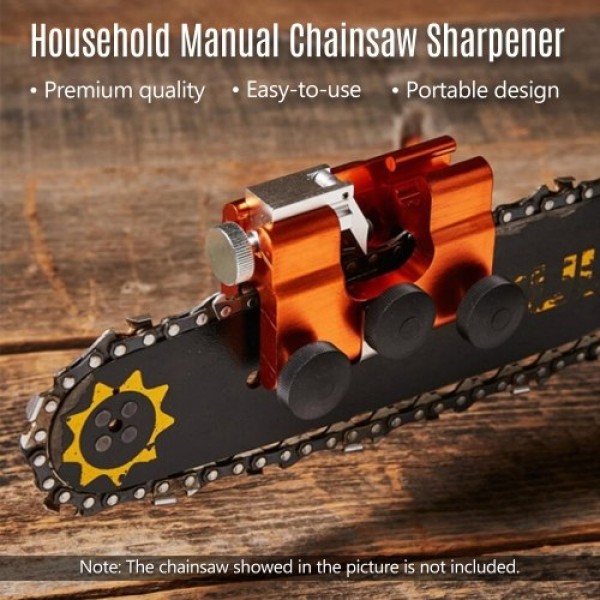 Manual Chainsaw Chain Sharpener Portable Hand-cranked Saw Chain Grinder Household Sharpening Tool Grinding Machine Accessory for