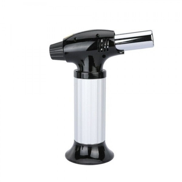 Metal Refillable Blow Torch Home Use Kitchen Portable Flames Adjustable Torch-Lighter Fire Maker with Safety Lock for Cooking/BBQ
