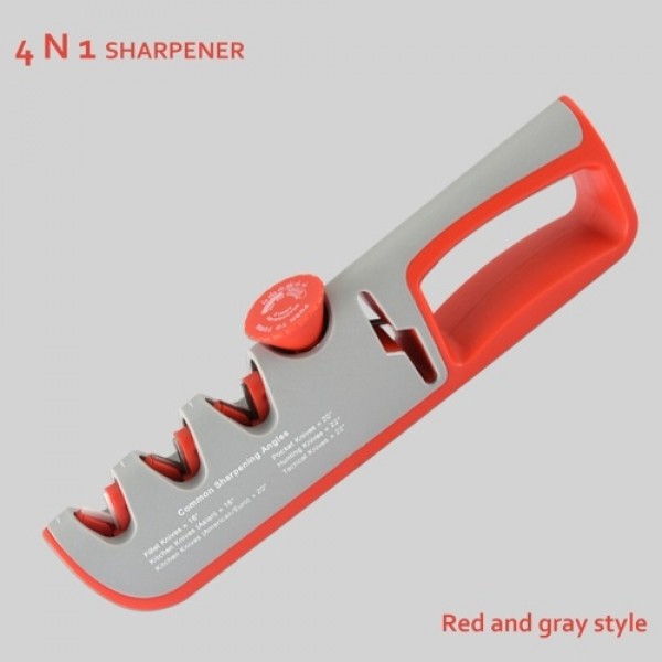 4 In 1 Segment Kitchen Sharpener Stone Home Cutter Sharpener Kitchen Hand Tool Quick Adjustable Utility Tool
