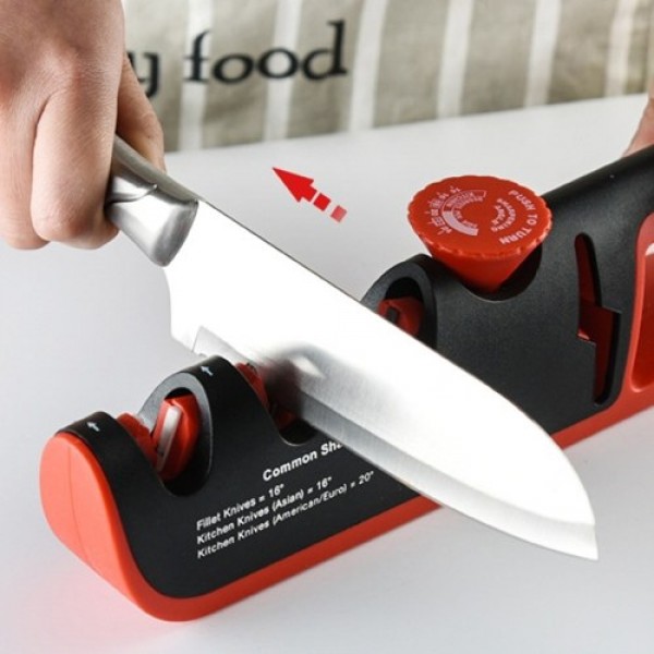 4 In 1 Segment Kitchen Sharpener Stone Home Cutter Sharpener Kitchen Hand Tool Quick Adjustable Utility Tool