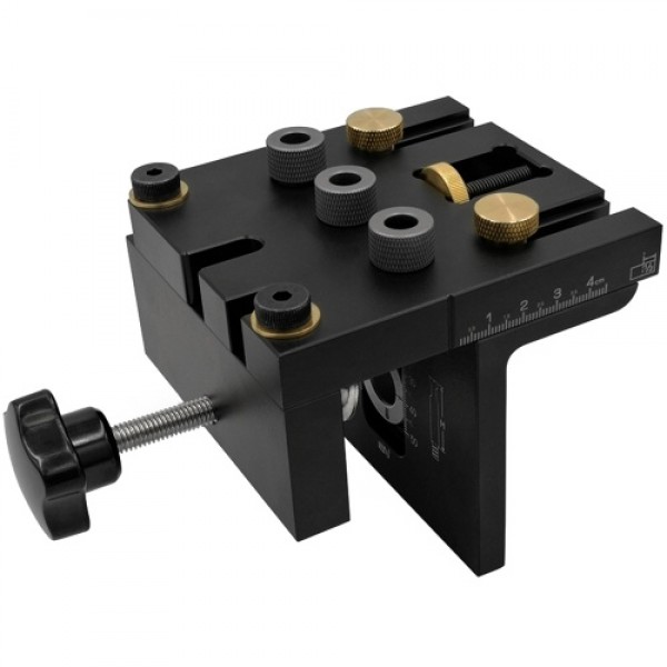 3-in-1 Woodworking Doweling Jig Kit with Positioning Clip Adjustable Drilling Guide Puncher Locator Carpentry Tools
